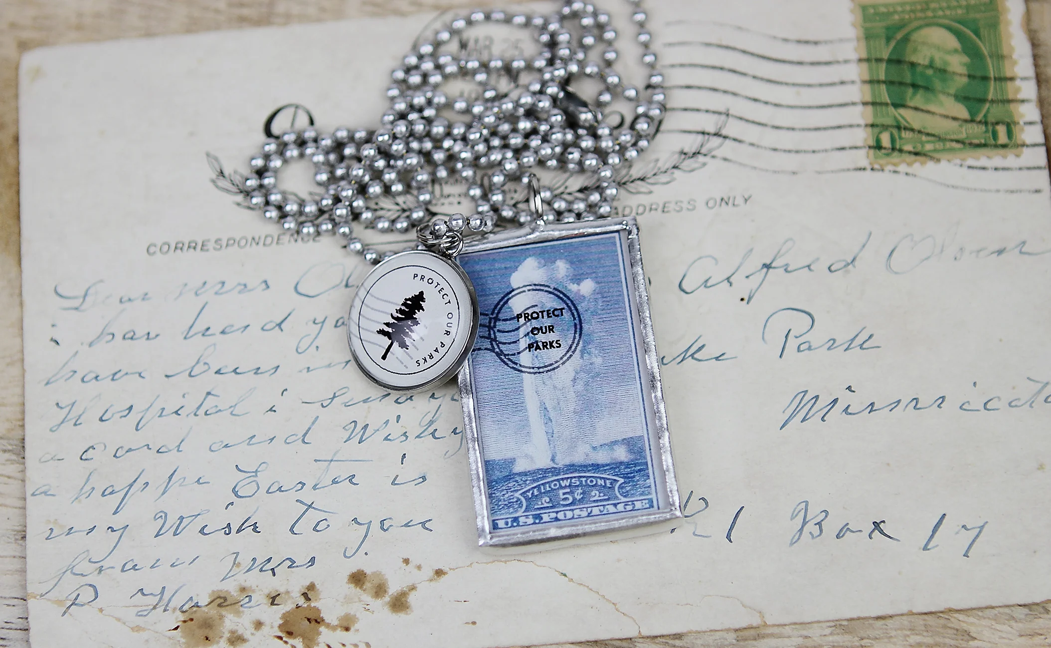 WYOMING Yellowstone National Park Necklace - Image 2