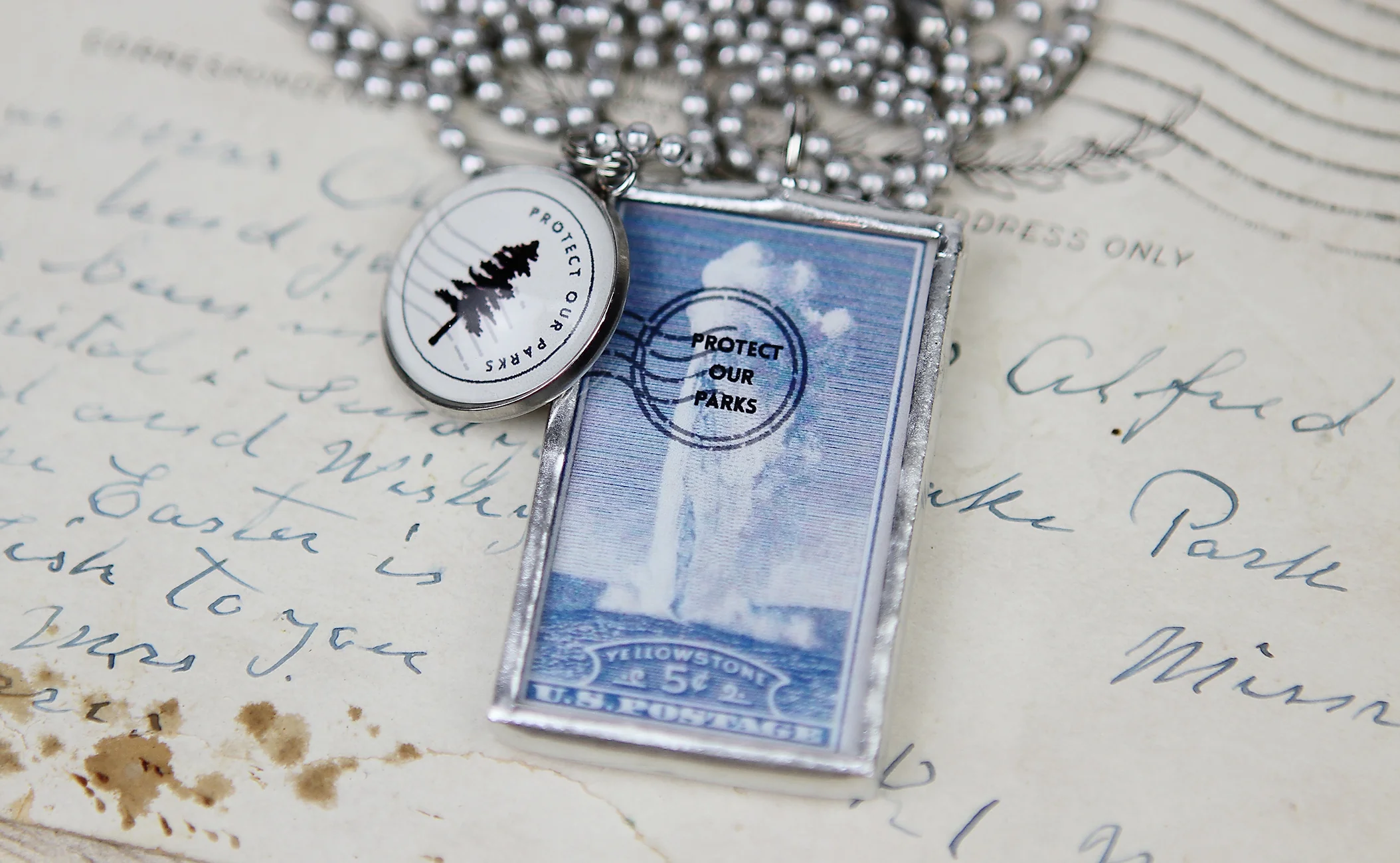 WYOMING Yellowstone National Park Necklace - Image 3