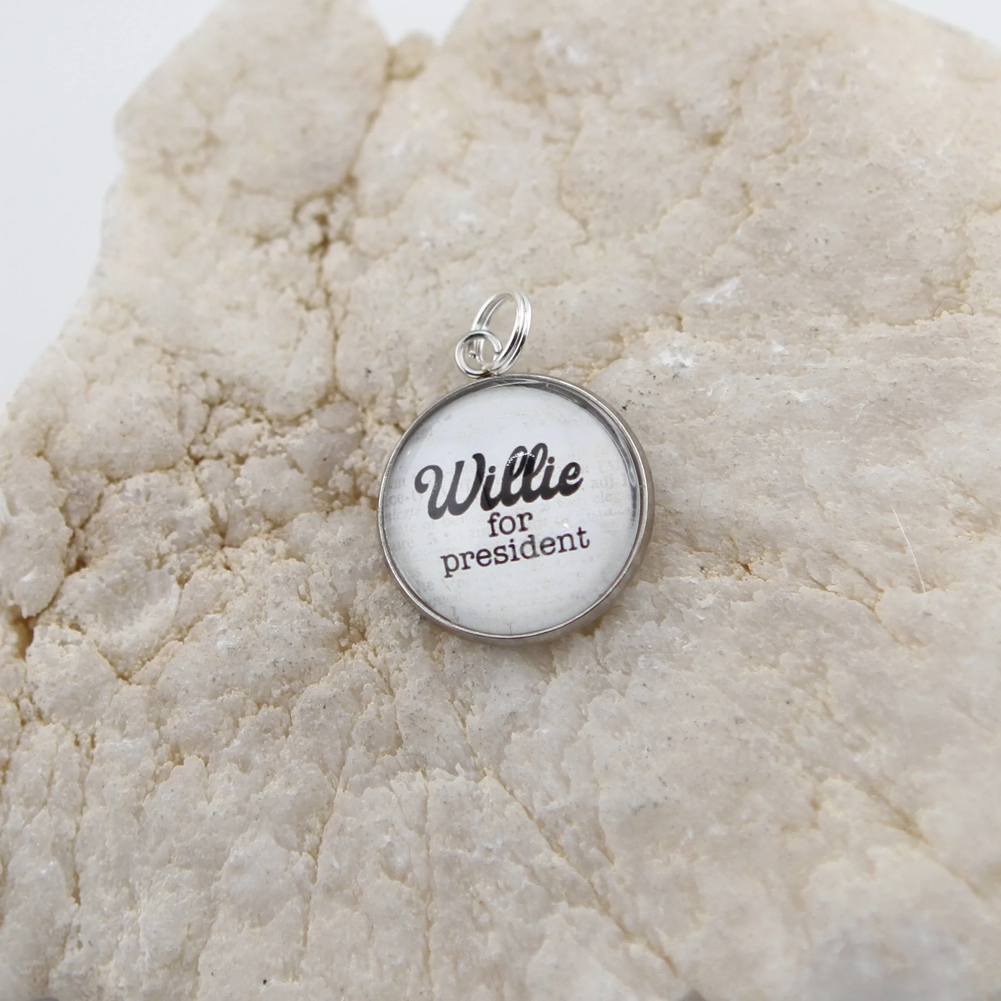 Willie For President Round Bubble Charm - Image 3