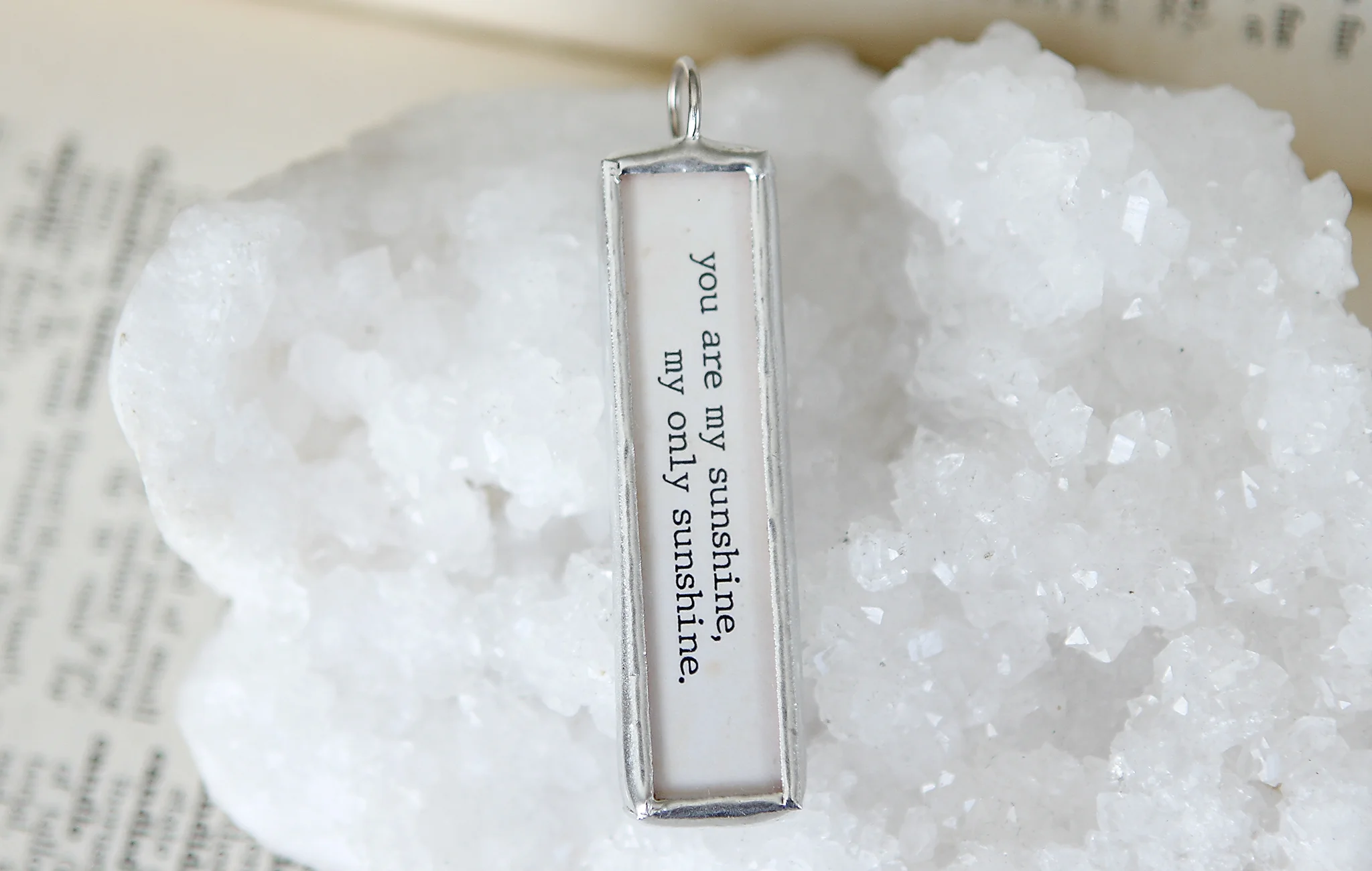 You Are My Sunshine Soldered Art Jewelry Charm