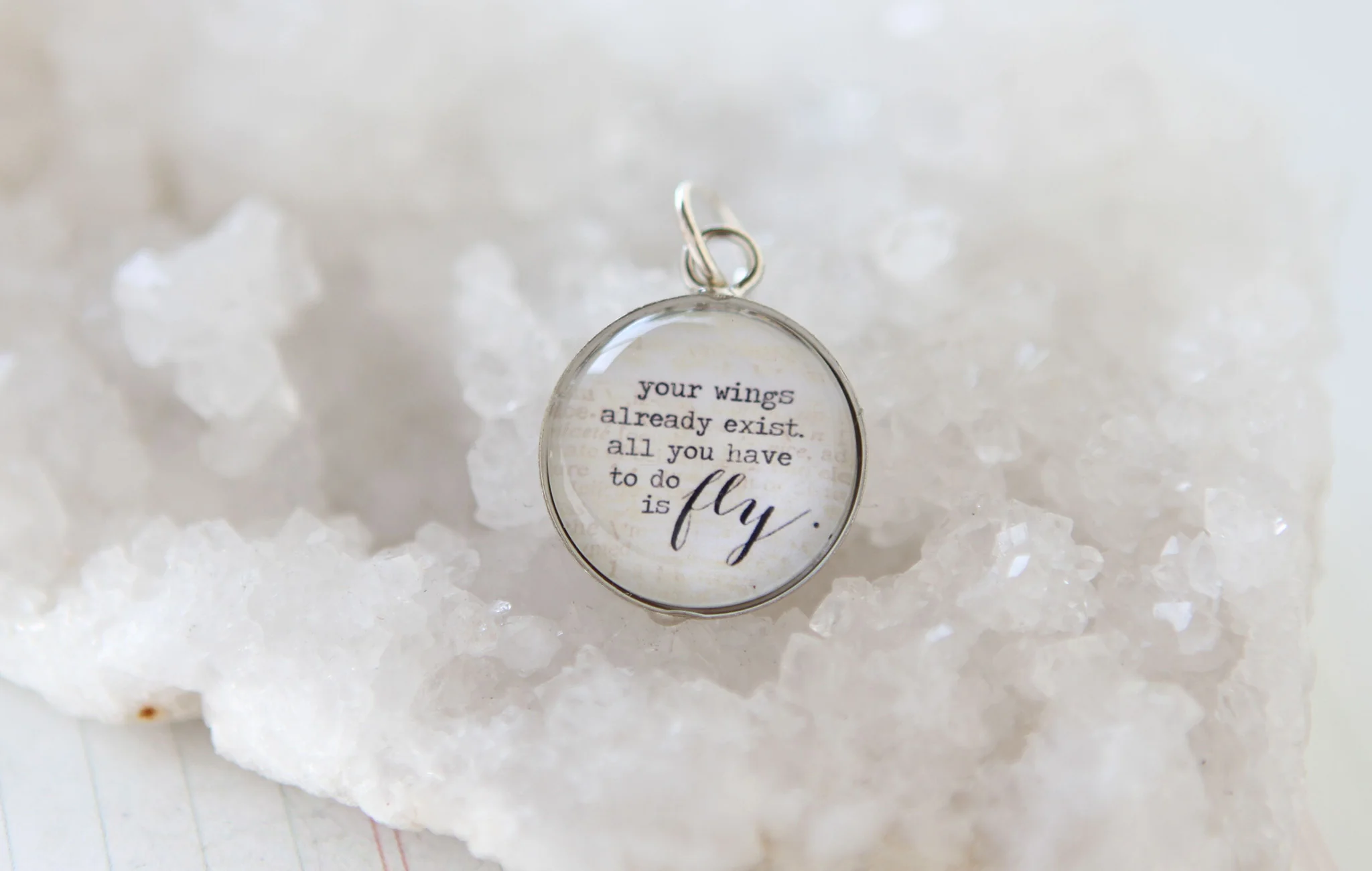 Your Wings Exist Bubble Charm